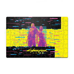 Пазл магнитный 126 элементов с принтом Cyberpunk 2077 - Взлом системы в городе Новоалтайск, полимерный материал с магнитным слоем | 126 деталей, размер изделия —  180*270 мм | 2077 | cd | cdprojectd | cyber | game | gamer | pank | project | punk | red | steam | syber | syberpank | valve | декабрь | игра | игра2020 | иградекабрь | игры | кибер | киберпан | панк | суберпунк | топигра