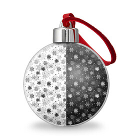 Ёлочный шар с принтом Чёрно Белые Снежинки в городе Новоалтайск, Пластик | Диаметр: 77 мм | merry christmas | дед мороз | ёлка | зима | мороз | новый год | подарок | праздник | рождество | с новым годом | санта клаус | снег | снеговик | снегурочка | снежинки | снежные узоры | узоры