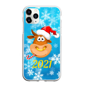 Чехол для iPhone 11 Pro Max матовый с принтом Год быка 2021 в городе Новоалтайск, Силикон |  | 2021 | 7 января | bull | newyear | santa | бык | быки | бычок | год быка | дед мороз | корова | новогодние каникулы | новогодние праздники | новый 2021 | новый год | новый год 2021 | рождество | сани | санта | санта клаус