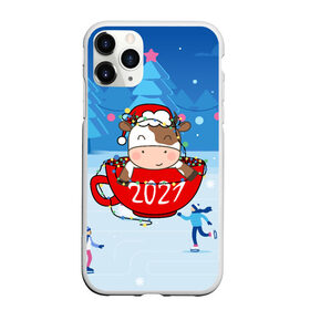 Чехол для iPhone 11 Pro Max матовый с принтом бык в кружке 2021 в городе Новоалтайск, Силикон |  | 2021 | 7 января | bull | newyear | santa | бык | быки | бычок | год быка | дед мороз | корова | новогодние каникулы | новогодние праздники | новый 2021 | новый год | новый год 2021 | рождество | сани | санта | санта клаус
