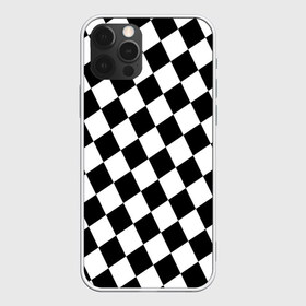 Чехол для iPhone 12 Pro Max с принтом Клетки в городе Новоалтайск, Силикон |  | Тематика изображения на принте: abstrakt | black | glitch | queen | texture.краски | white | абстракция | геометрия | глитч | градиент | доска | клетка | краски | паттерн | полигоны | ромб | текстура | фигуры | ход королевы | цвет | шахматы