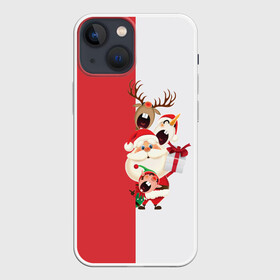Чехол для iPhone 13 mini с принтом С Новым Годом в городе Новоалтайск,  |  | christmas | merry christmas | дед мороз | ёлка | зима | мороз | новый год | подарок | праздник | рождество | с новым годом | санта клаус | снегурочка | снежинки