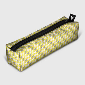 Пенал 3D с принтом Ultimate Houndstooth в городе Новоалтайск, 100% полиэстер | плотная ткань, застежка на молнии | 2021 | винтаж | гусиная лапка | орнамент | собачий клык | узор | цвет года