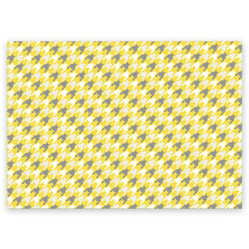 Поздравительная открытка с принтом Ultimate Houndstooth в городе Новоалтайск, 100% бумага | плотность бумаги 280 г/м2, матовая, на обратной стороне линовка и место для марки
 | 2021 | винтаж | гусиная лапка | орнамент | собачий клык | узор | цвет года