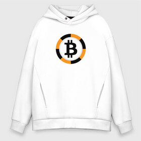 Мужское худи Oversize хлопок с принтом BITCOIN БИТКОИН в городе Новоалтайск, френч-терри — 70% хлопок, 30% полиэстер. Мягкий теплый начес внутри —100% хлопок | боковые карманы, эластичные манжеты и нижняя кромка, капюшон на магнитной кнопке | bitcoin | btc | биткоин | валюта | деньги | криптовалюта