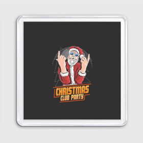 Магнит 55*55 с принтом Christmas Club Party в городе Новоалтайск, Пластик | Размер: 65*65 мм; Размер печати: 55*55 мм | Тематика изображения на принте: christmas | merry christmas | дед мороз | ёлка | зима | мороз | новый год | подарок | праздник | рождество | с новым годом | санта клаус | снегурочка | снежинки