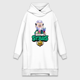 Платье-худи хлопок с принтом Brawl Stars Byron в городе Новоалтайск,  |  | 2020 | 2021 | brawl | byron | edgar | leon | new | snow | stars | winter | year | байрон | бравл | браво | год | зима | леон | лион | новые | новый | персонаж | персонажи | снег | страс | эдгар