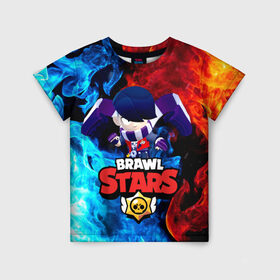 Детская футболка 3D с принтом Brawl Stars Эдгар в городе Новоалтайск, 100% гипоаллергенный полиэфир | прямой крой, круглый вырез горловины, длина до линии бедер, чуть спущенное плечо, ткань немного тянется | brawl | brawl stars | edgar | stars | бравл старс | брол старс | игра | мобильная игра | мобильные игры | эдгар