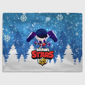 Плед 3D с принтом Brawl Stars Эдгар в городе Новоалтайск, 100% полиэстер | закругленные углы, все края обработаны. Ткань не мнется и не растягивается | 2021.new year | brawl | brawl stars | christmas | edgar | stars | бравл старс | брол старс | игра | мобильная игра | мобильные игры | новогодний | новый год | рождественский | эдгар