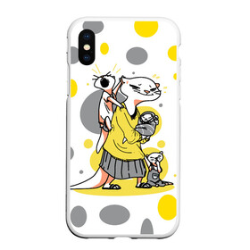 Чехол для iPhone XS Max матовый с принтом Мама выдра в городе Новоалтайск, Силикон | Область печати: задняя сторона чехла, без боковых панелей | Тематика изображения на принте: furry | выдра | дети | животные | мама | тройня | усталость | цвет года
