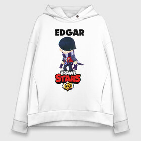 Женское худи Oversize хлопок с принтом BRAWL STARS EDGAR в городе Новоалтайск, френч-терри — 70% хлопок, 30% полиэстер. Мягкий теплый начес внутри —100% хлопок | боковые карманы, эластичные манжеты и нижняя кромка, капюшон на магнитной кнопке | 8 bit | brawl stars | byron | colette | crow | edgar | gale | leon | max | mr.p | sally leon | shark | virus 8 bit | werewolf leon | акула | байрон | берли | бравл старс | ворон | коллет | макс | оборотень | эдгар