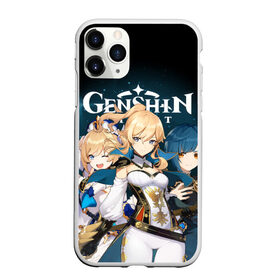 Чехол для iPhone 11 Pro матовый с принтом GENSHIN IMPACT в городе Новоалтайск, Силикон |  | Тематика изображения на принте: barbara | genshin impact | jean | xingqiu | барбара | геншин импакт | джинн | игры | персонажи | син цю