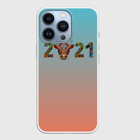 Чехол для iPhone 13 Pro с принтом 2021 Год быка в городе Новоалтайск,  |  | Тематика изображения на принте: 2021 | 7 января | bull | newyear | santa | бык | быки | бычок | год быка | дед мороз | корова | новогодние каникулы | новогодние праздники | новый 2021 | новый год | новый год 2021 | рождество | сани | санта | санта клаус