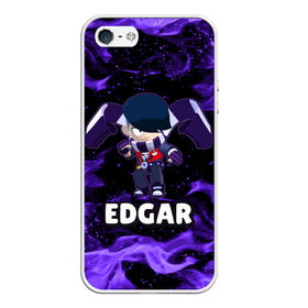 Чехол для iPhone 5/5S матовый с принтом BRAWL STARS EDGAR в городе Новоалтайск, Силикон | Область печати: задняя сторона чехла, без боковых панелей | Тематика изображения на принте: 8 bit | 8 бит | brawl | brawl stars | crow | edgar | leon | stars | бравл | бравл старс | браво старс | едгар | игра | компьютерная | леон | огонь | онлайн | старс | эдгар