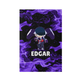 Обложка для паспорта матовая кожа с принтом BRAWL STARS EDGAR в городе Новоалтайск, натуральная матовая кожа | размер 19,3 х 13,7 см; прозрачные пластиковые крепления | Тематика изображения на принте: 8 bit | 8 бит | brawl | brawl stars | crow | edgar | leon | stars | бравл | бравл старс | браво старс | едгар | игра | компьютерная | леон | огонь | онлайн | старс | эдгар