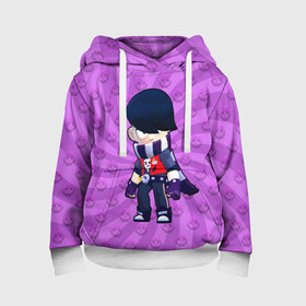 Детская толстовка 3D с принтом BRAWL STARS EDGAR в городе Новоалтайск, 100% полиэстер | двухслойный капюшон со шнурком для регулировки, мягкие манжеты на рукавах и по низу толстовки, спереди карман-кенгуру с мягким внутренним слоем | 8 bit | 8 бит | brawl | brawl stars | crow | edgar | leon | stars | бравл | бравл старс | браво старс | едгар | игра | компьютерная | леон | огонь | онлайн | старс | эдгар