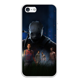 Чехол для iPhone 5/5S матовый с принтом Dead by daylight в городе Новоалтайск, Силикон | Область печати: задняя сторона чехла, без боковых панелей | claudette | dbd | dwight | jake | meg | trapper | дбд | джейк | капкан | капканщик | клодет | мэг | охотник