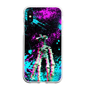 Чехол для iPhone XS Max матовый с принтом Siren Head - Ultra Glitch в городе Новоалтайск, Силикон | Область печати: задняя сторона чехла, без боковых панелей | glitch | glitch siren head | rgb | siren head | sirena | глитч | глич | ретро | сирейноголовый | сирена | сиреноголовый