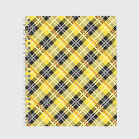 Тетрадь с принтом Ultimate Tartan в городе Новоалтайск, 100% бумага | 48 листов, плотность листов — 60 г/м2, плотность картонной обложки — 250 г/м2. Листы скреплены сбоку удобной пружинной спиралью. Уголки страниц и обложки скругленные. Цвет линий — светло-серый
 | Тематика изображения на принте: 2021 | pantone | клетка | орнамент | тартан | узор | цвет года | шотландка