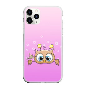 Чехол для iPhone 11 Pro Max матовый с принтом Праздничная совуня в городе Новоалтайск, Силикон |  | 