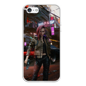 Чехол для iPhone 5/5S матовый с принтом Cyberpunk 2077 в городе Новоалтайск, Силикон | Область печати: задняя сторона чехла, без боковых панелей | 2077 | action | cyberpunk | cyberpunk 2077 | rpg | игра | киберпанк | найт сити | рпг