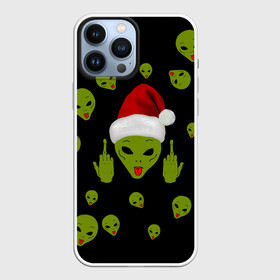 Чехол для iPhone 13 Pro Max с принтом Прощай 2021 Новогодний Пришелец 2022 в городе Новоалтайск,  |  | Тематика изображения на принте: 2020 | 2021 | aliens | happy | new year | быка | гирлянда | дед мороз | елка | зеленый | игрушка | инопланетянин | клаус | нг | новый год | носок | перчатка | подарок | полосы | пришелец | рождество | с | санта | снег