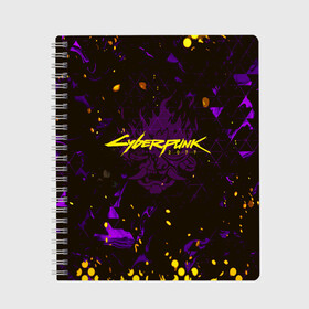 Тетрадь с принтом Cyberpunk 2077 в городе Новоалтайск, 100% бумага | 48 листов, плотность листов — 60 г/м2, плотность картонной обложки — 250 г/м2. Листы скреплены сбоку удобной пружинной спиралью. Уголки страниц и обложки скругленные. Цвет линий — светло-серый
 | Тематика изображения на принте: cyberpunk 2077 | game | samurai | будущее | игра | киберпанк 2077 | сайберпанк | самурай