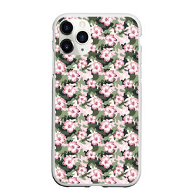Чехол для iPhone 11 Pro Max матовый с принтом Камуфляж из цветов в городе Новоалтайск, Силикон |  | Тематика изображения на принте: 