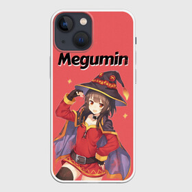 Чехол для iPhone 13 mini с принтом Megumin показывает силу в городе Новоалтайск,  |  | Тематика изображения на принте: aqua | darkness | kazuma | kono subarashii | konosuba | megumin | аква | богиня благословляет этот прекрасный мир | даркнес | даркнесс | казума | коносуба | мегумин | юн юн