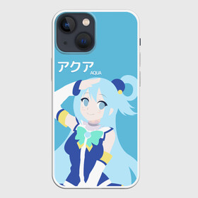 Чехол для iPhone 13 mini с принтом коносуба аква лого в городе Новоалтайск,  |  | aqua | darkness | kazuma | kono subarashii | konosuba | megumin | аква | богиня благословляет этот прекрасный мир | даркнес | даркнесс | казума | коносуба | мегумин | юн юн