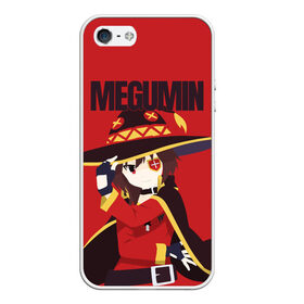 Чехол для iPhone 5/5S матовый с принтом Megumin в городе Новоалтайск, Силикон | Область печати: задняя сторона чехла, без боковых панелей | Тематика изображения на принте: aqua | darkness | kazuma | kono subarashii | konosuba | megumin | аква | богиня благословляет этот прекрасный мир | даркнес | даркнесс | казума | коносуба | мегумин | юн юн