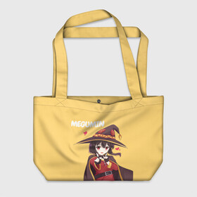Пляжная сумка 3D с принтом Megumin ноу ноу в городе Новоалтайск, 100% полиэстер | застегивается на металлическую кнопку; внутренний карман застегивается на молнию. Стенки укреплены специальным мягким материалом, чтобы защитить содержимое от несильных ударов
 | aqua | darkness | kazuma | kono subarashii | konosuba | megumin | аква | богиня благословляет этот прекрасный мир | даркнес | даркнесс | казума | коносуба | мегумин | юн юн