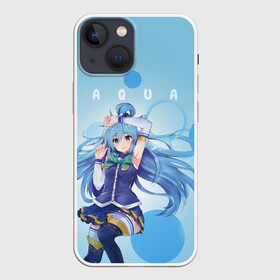 Чехол для iPhone 13 mini с принтом коносуба aqua в городе Новоалтайск,  |  | aqua | darkness | kazuma | kono subarashii | konosuba | megumin | аква | богиня благословляет этот прекрасный мир | даркнес | даркнесс | казума | коносуба | мегумин | юн юн