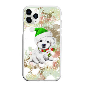 Чехол для iPhone 11 Pro Max матовый с принтом Щенок в городе Новоалтайск, Силикон |  | dog | животные | милота | собака | текстура | щенок