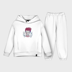 Детский костюм хлопок Oversize с принтом Хисока Мороу в городе Новоалтайск,  |  | anime | hisoka | hunter x hunter | joker | аниме | антагонист | джокер | злодей | карты | охотник против охотника | хантер х хантер | хисока | хисока мороу
