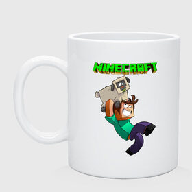 Кружка с принтом Minecraft в городе Новоалтайск, керамика | объем — 330 мл, диаметр — 80 мм. Принт наносится на бока кружки, можно сделать два разных изображения | minecraft | алекс | белый | блоки | ведьма | взрывчатка | визера | волк | гаст | добывать | дракон | зеленый куб | зомби | игра | крафт | крипер | кубики | лошадка | майн | майнкрафт | манкрафт | овечка | оцелот