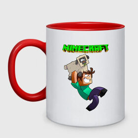 Кружка двухцветная с принтом Minecraft в городе Новоалтайск, керамика | объем — 330 мл, диаметр — 80 мм. Цветная ручка и кайма сверху, в некоторых цветах — вся внутренняя часть | minecraft | алекс | белый | блоки | ведьма | взрывчатка | визера | волк | гаст | добывать | дракон | зеленый куб | зомби | игра | крафт | крипер | кубики | лошадка | майн | майнкрафт | манкрафт | овечка | оцелот