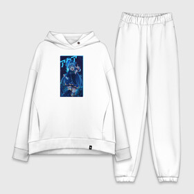 Женский костюм хлопок Oversize с принтом Aqua в городе Новоалтайск,  |  | aqua | darkness | kazuma | kono subarashii | konosuba | megumin | аква | богиня благословляет этот прекрасный мир | даркнес | даркнесс | казума | коносуба | мегумин | юн юн