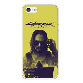 Чехол для iPhone 5/5S матовый с принтом Cyberpunk 2077 в городе Новоалтайск, Силикон | Область печати: задняя сторона чехла, без боковых панелей | 2077 | action | cyberpunk | cyberpunk 2077 | rpg | игра | киану ривз | киберпанк | найт сити | рпг
