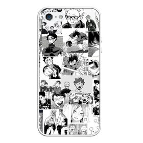 Чехол для iPhone 5/5S матовый с принтом Haikyu в городе Новоалтайск, Силикон | Область печати: задняя сторона чехла, без боковых панелей | Тематика изображения на принте: haikyu | аниме | бокуро | волейбол | кагеяме | манга | тецуро | хината | цукишима