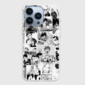 Чехол для iPhone 13 Pro с принтом Haikyu pattern в городе Новоалтайск,  |  | Тематика изображения на принте: haikyu | аниме | бокуро | волейбол | кагеяме | манга | тецуро | хината | цукишима