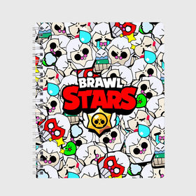 Тетрадь с принтом BRAWL STARS BYRON в городе Новоалтайск, 100% бумага | 48 листов, плотность листов — 60 г/м2, плотность картонной обложки — 250 г/м2. Листы скреплены сбоку удобной пружинной спиралью. Уголки страниц и обложки скругленные. Цвет линий — светло-серый
 | 8 bit | brawl stars | crow | crow phoenix. | leon | leon shark | бравл старс | браво старс | ворон | игра бравл | леон | леон шарк | оборотень