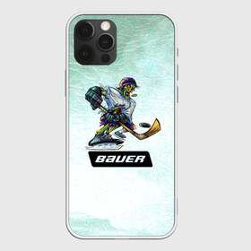 Чехол для iPhone 12 Pro Max с принтом BAUER в городе Новоалтайск, Силикон |  | bauer | бауэр | зима | зомби | игра | клюшка | коньки | лёд | спортсмен | хоккеист | хоккей | шайба