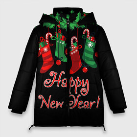 Женская зимняя куртка 3D с принтом Happy New Year! в городе Новоалтайск, верх — 100% полиэстер; подкладка — 100% полиэстер; утеплитель — 100% полиэстер | длина ниже бедра, силуэт Оверсайз. Есть воротник-стойка, отстегивающийся капюшон и ветрозащитная планка. 

Боковые карманы с листочкой на кнопках и внутренний карман на молнии | 2020 | 2021 | happy | new year | быка | гирлянда | дед мороз | елка | зеленый | игрушка | клаус | конфеты | нг | новый год | носок | перчатка | печенье | подарок | полосы | пряник | рождество | с | санта | сладости | снег