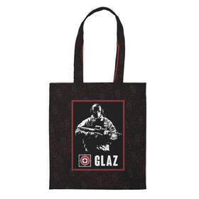 Шоппер 3D с принтом Glaz в городе Новоалтайск, 100% полиэстер | Плотность: 200 г/м2; Размер: 34×35 см; Высота лямок: 30 см | glaz | r6s | rainbow six siege | глаз | оперативник | персонаж | снайпер