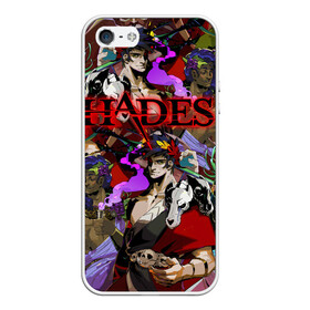 Чехол для iPhone 5/5S матовый с принтом HADES в городе Новоалтайск, Силикон | Область печати: задняя сторона чехла, без боковых панелей | aphrodite | artemis | athena | hade | hades | nyx. | poseidon | zagreus | zeus | афродита | загрей | зевс | игра hades | посейдон