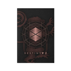 Обложка для паспорта матовая кожа с принтом DESTINY, TITAN в городе Новоалтайск, натуральная матовая кожа | размер 19,3 х 13,7 см; прозрачные пластиковые крепления | beyond light | destiny | destiny 2 | titan | дестини | игры | титан