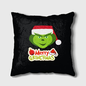 Подушка 3D с принтом Merry Grinchmas в городе Новоалтайск, наволочка – 100% полиэстер, наполнитель – холлофайбер (легкий наполнитель, не вызывает аллергию). | состоит из подушки и наволочки. Наволочка на молнии, легко снимается для стирки | Тематика изображения на принте: 2020 | 2021 | grinch | белая | год | гринч | елка | женская | зеленый | красная | мужская | мультфильм | надпись | нг | новый | подарок | полосы | праздник | рождества | свитер | сердце | смайл | фильм | шапка