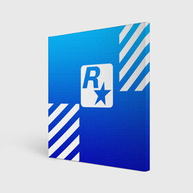 Холст квадратный с принтом ROCKSTAR GAME в городе Новоалтайск, 100% ПВХ |  | game | gamer | rdr2 | red dead redemption 2 | rockstar studios | игры