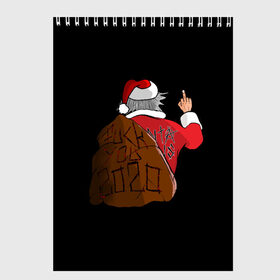 Скетчбук с принтом Santa claus в городе Новоалтайск, 100% бумага
 | 48 листов, плотность листов — 100 г/м2, плотность картонной обложки — 250 г/м2. Листы скреплены сверху удобной пружинной спиралью | 2020 | 2021 | claus | happy new year | new ear | santa | santa claus | snow | winter | year | год | новый | новый год